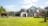 Lovely back garden lawn and view of house in Burbage